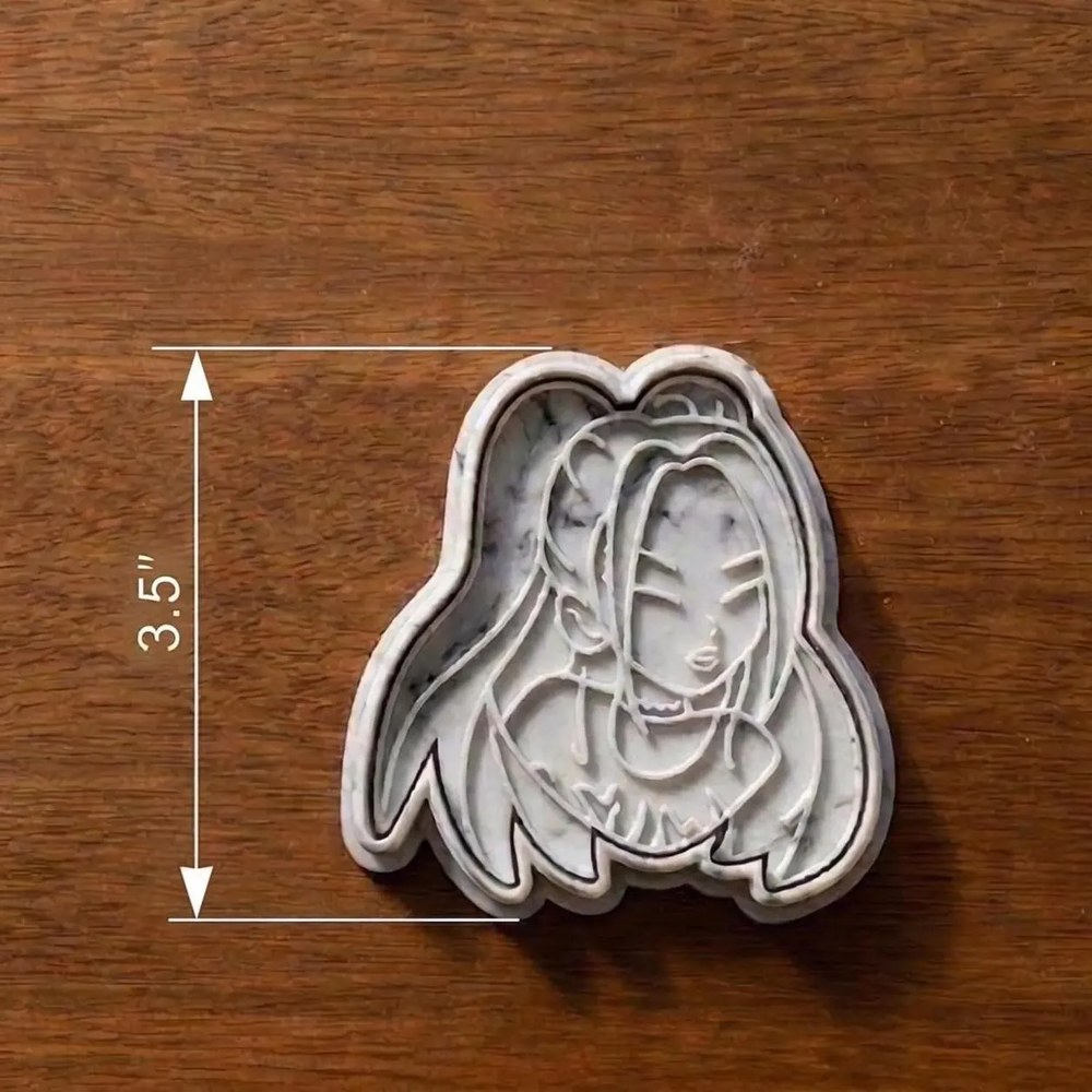 Anime & Manga & Bake Sales & Fundraisers - Anime Girls & Cats Cookie Cutter Set - 6 Cutters - Food-Safe Cookie Cutter - View 4