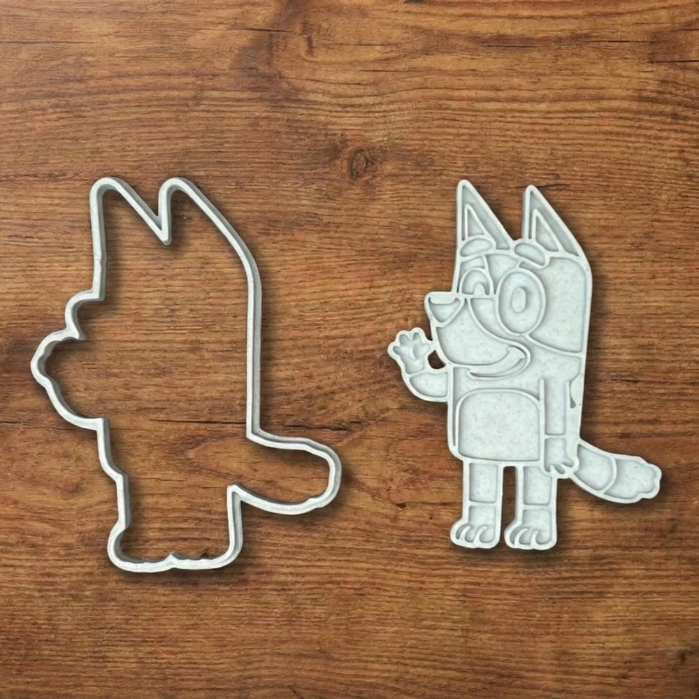 Baking With Kids & Birthday Parties - Bluey & Bingo Cookie Cutter Set - 3 Cutters - Food-Safe Cookie Cutter - View 3