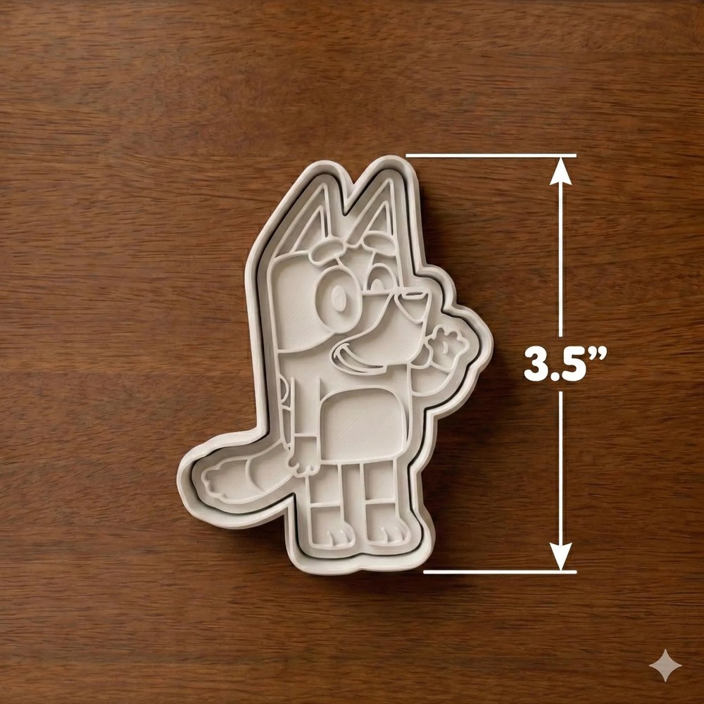 Baking With Kids & Birthday Parties - Bluey Family & Friends Cookie Cutter Set - 12 Cutters - Food-Safe Cookie Cutter - View 4