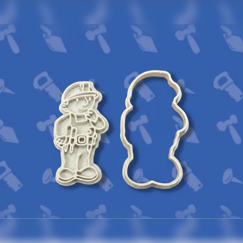 Baking With Kids & Birthday Parties - Bob the Builder Cookie Cutter Set - 5 Cutters - Food-Safe Cookie Cutter - View 3