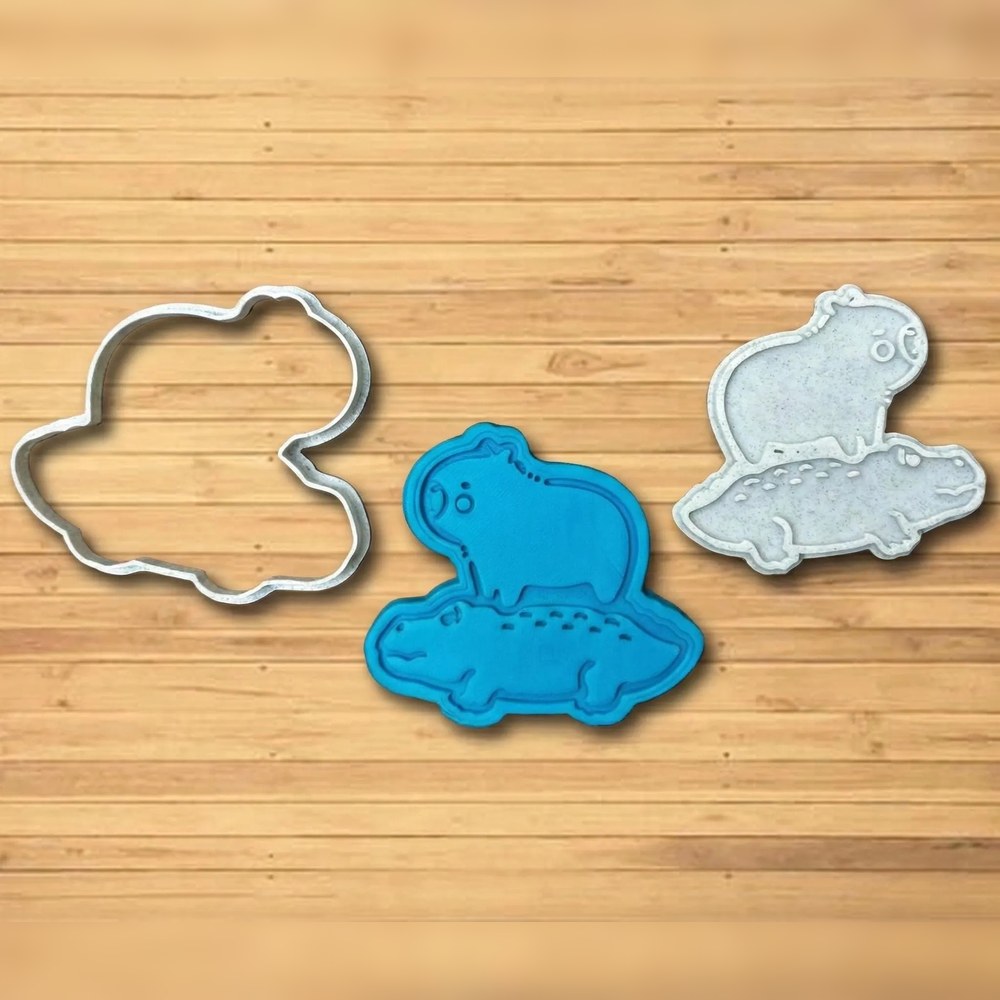 Bake Sales & Fundraisers & Baking With Kids - Capybara Cookie Cutter Set - 9 Cutters - Food-Safe Cookie Cutter - View 7