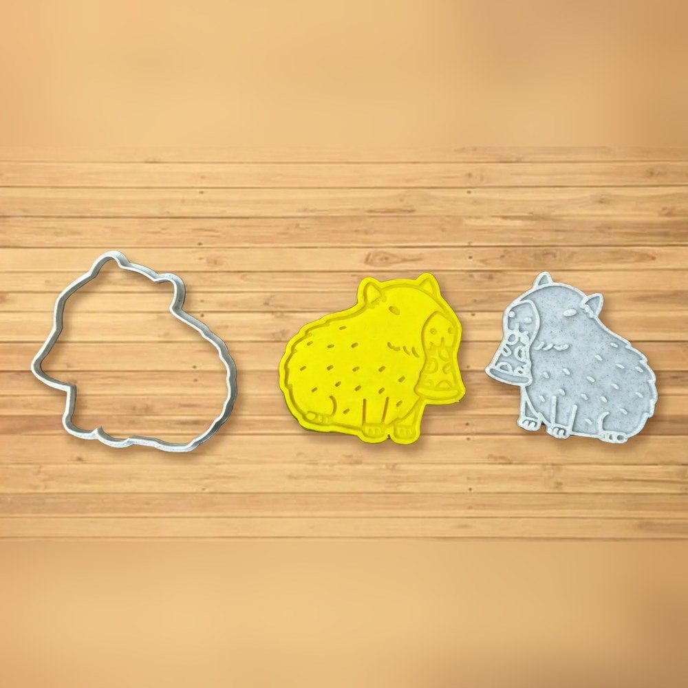 Bake Sales & Fundraisers & Baking With Kids - Capybara Cookie Cutter Set - 9 Cutters - Food-Safe Cookie Cutter - View 9