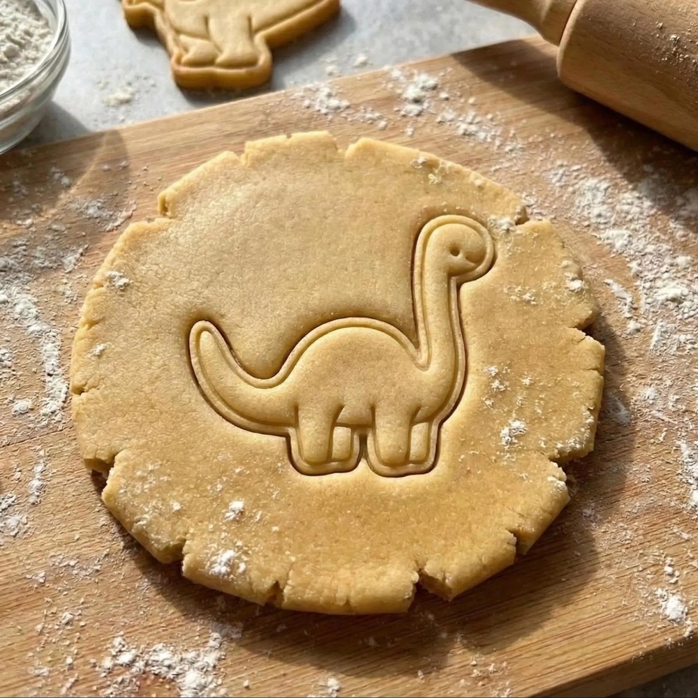 Bake Sales & Fundraisers & Baking With Kids - Dinosaur Cookie Cutter Set - 5 Cutters - Food-Safe Cookie Cutter - View 3