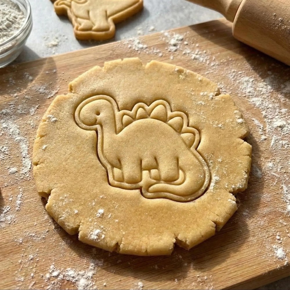 Bake Sales & Fundraisers & Baking With Kids - Dinosaur Cookie Cutter Set - 5 Cutters - Food-Safe Cookie Cutter - View 4