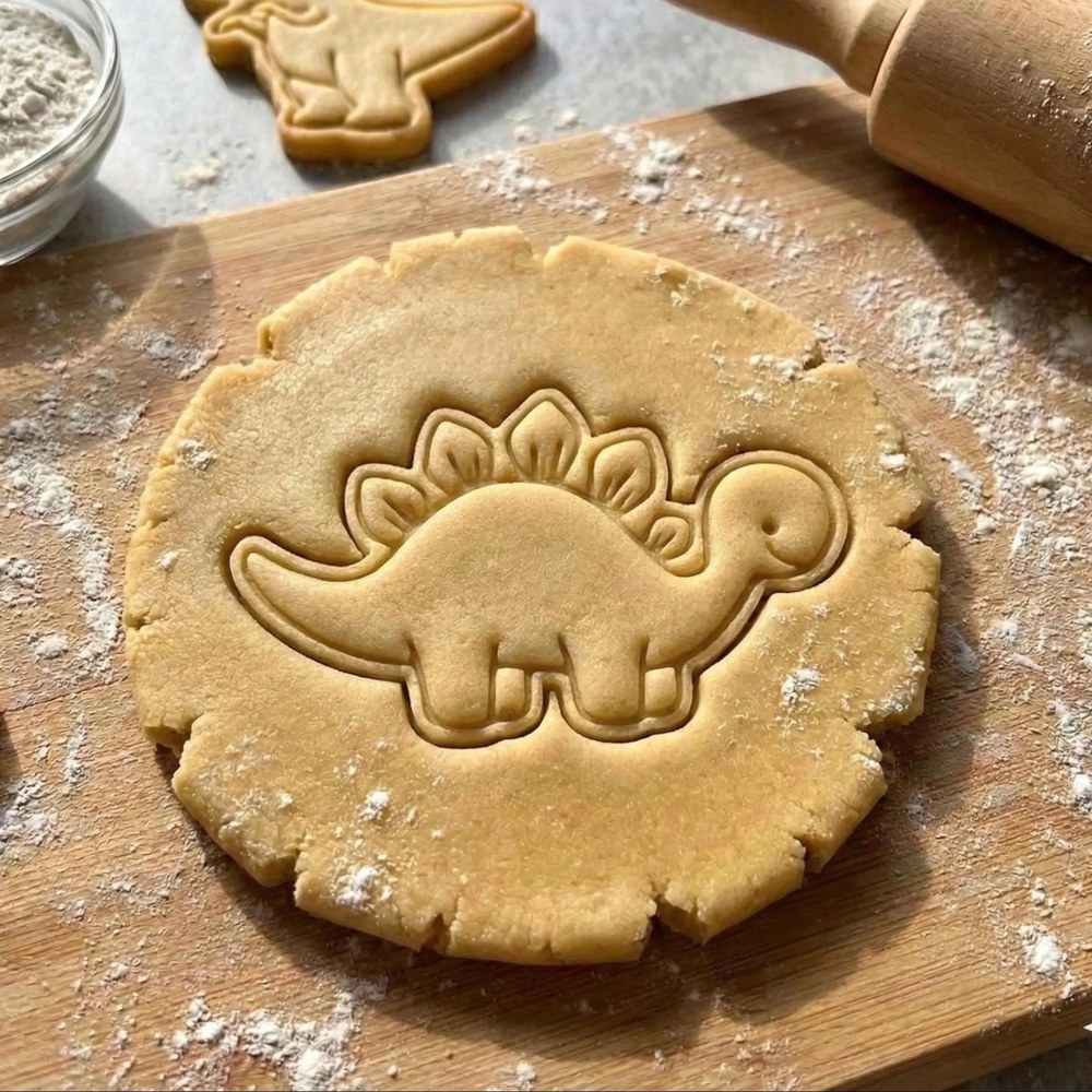 Bake Sales & Fundraisers & Baking With Kids - Dinosaur Cookie Cutter Set - 5 Cutters - Food-Safe Cookie Cutter - View 7