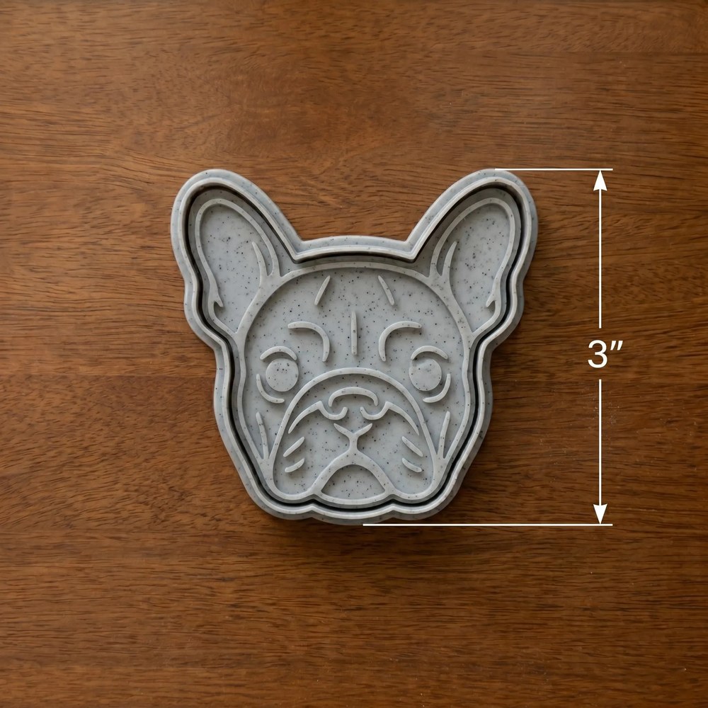 Bake Sales & Fundraisers & Baking With Kids - French Bulldog Cookie Cutter Set - 6 Cutters - Food-Safe Cookie Cutter - View 4