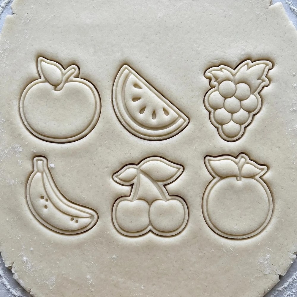 Bake Sales & Fundraisers & Baking With Kids - Fruit Cookie Cutter Set - 6 Cutters - Food-Safe Cookie Cutter - View 2