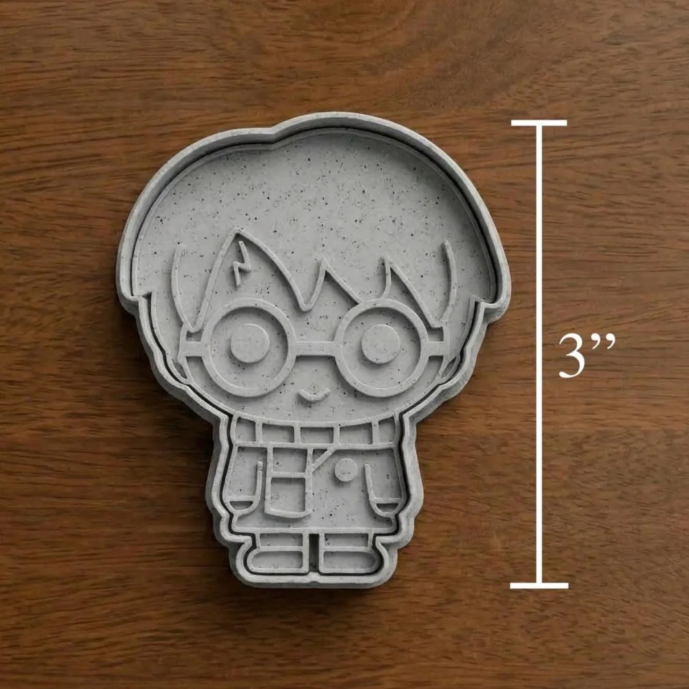 Bake Sales & Fundraisers & Birthday Parties - Harry Potter Chibi Cookie Cutter Set - 9 Cutters - Food-Safe Cookie Cutter - View 4