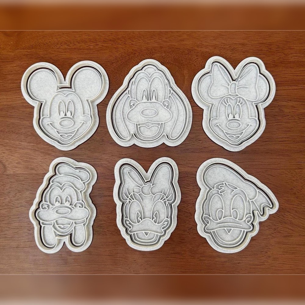 Baking With Kids & Birthday Parties - Mickey & Friends Cookie Cutter Set - 6 Cutters - Bestselling Cookie Cutter