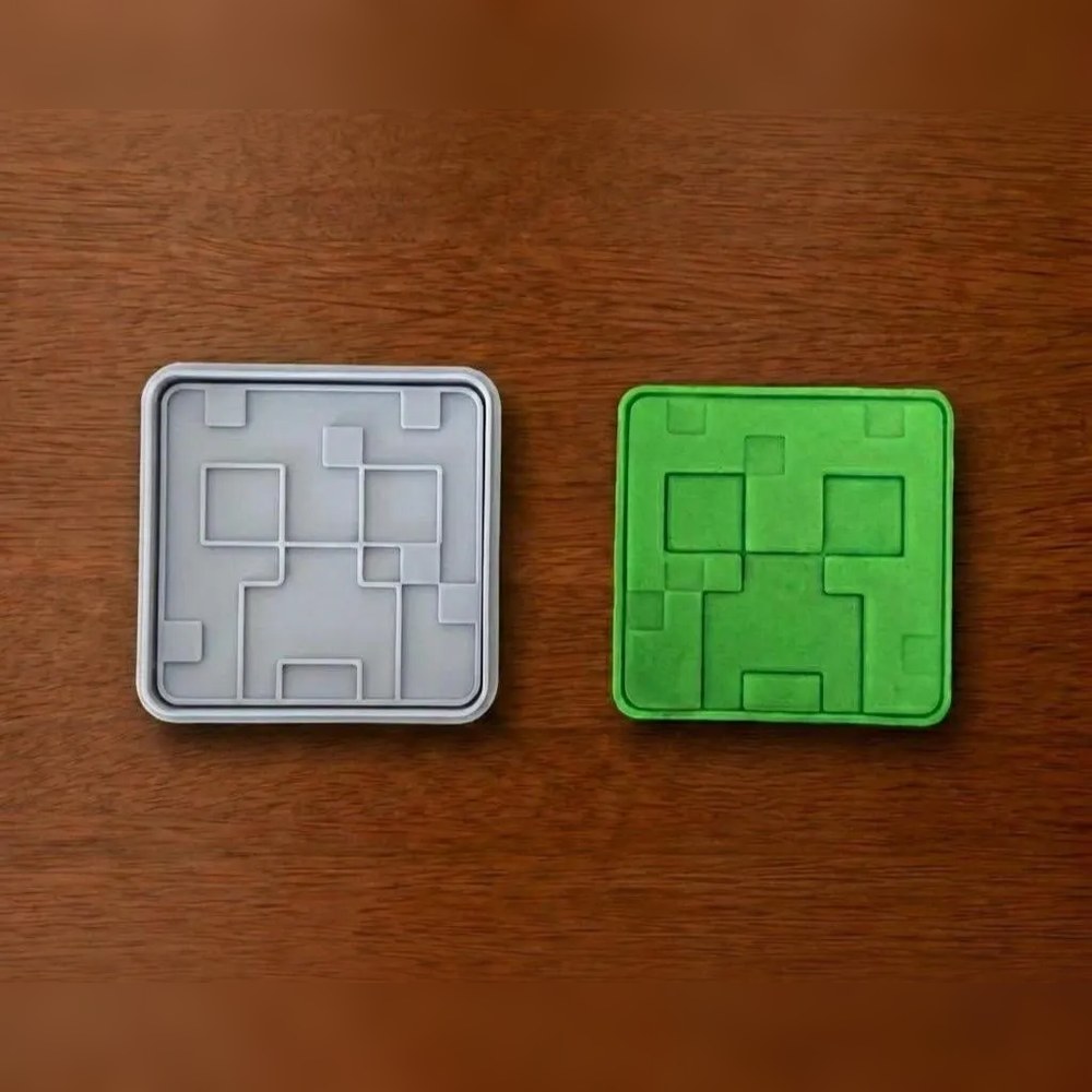 Bake Sales & Fundraisers & Birthday Parties - Minecraft Blocks & Tools Cookie Cutter Set - 7 Cutters - Food-Safe Cookie Cutter - View 2