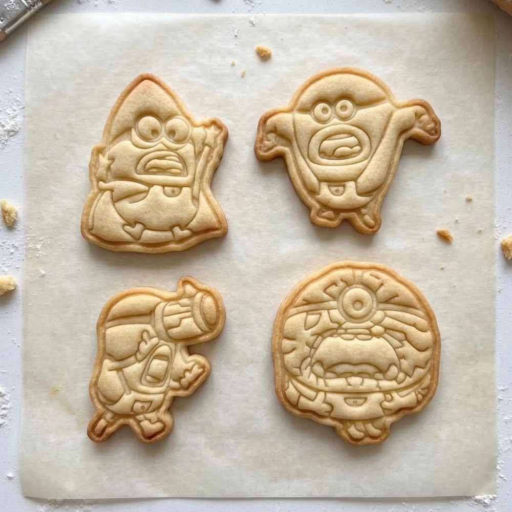 Baking With Kids & Birthday Parties - Minions Cookie Cutter Set - 4 Cutters - Food-Safe Cookie Cutter - View 3