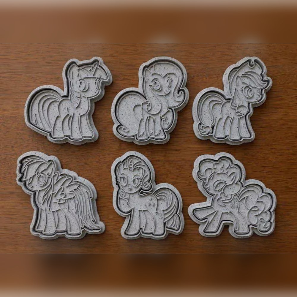 Baking With Kids & Birthday Parties - My Little Pony Cookie Cutter Set - 6 Cutters - Bestselling Cookie Cutter