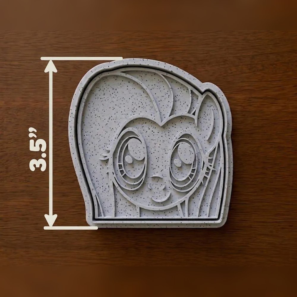 Baking With Kids & Birthday Parties - My Little Pony Faces Cookie Cutter Set - 6 Cutters - Food-Safe Cookie Cutter - View 4