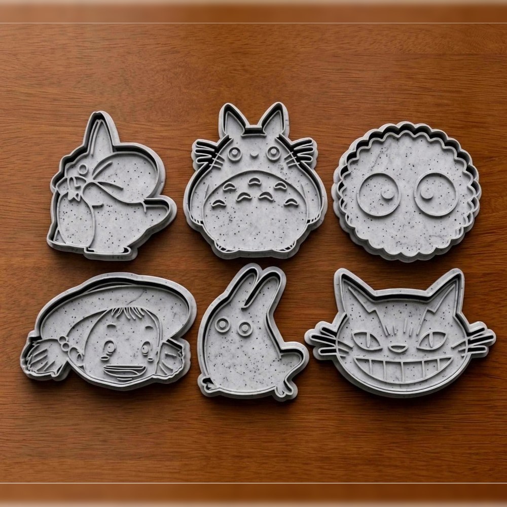 Anime & Manga & Baking With Kids - My Neighbour Totoro Cookie Cutter Set - 6 Cutters - Bestselling Cookie Cutter