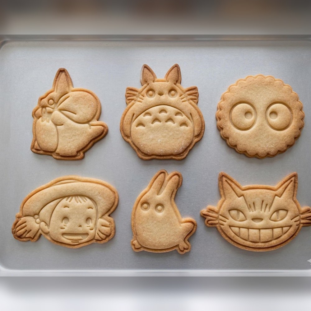 Anime & Manga & Baking With Kids - My Neighbour Totoro Cookie Cutter Set - 6 Cutters - Food-Safe Cookie Cutter - View 2