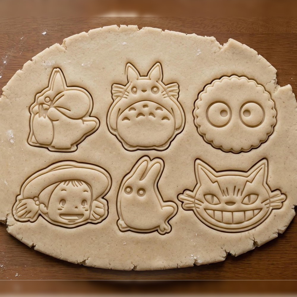 Anime & Manga & Baking With Kids - My Neighbour Totoro Cookie Cutter Set - 6 Cutters - Food-Safe Cookie Cutter - View 3