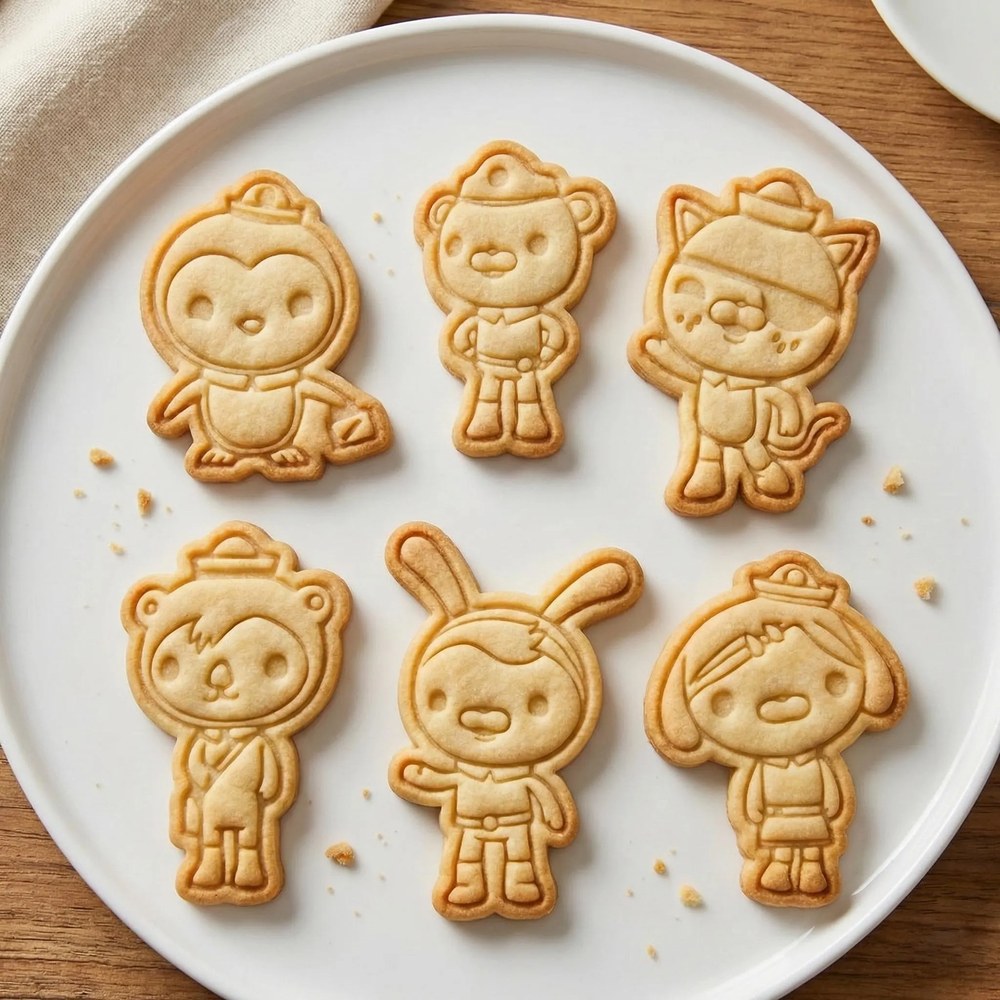 Baking With Kids & Birthday Parties - Octonauts Cookie Cutter Set - 6 Cutters - Food-Safe Cookie Cutter - View 3