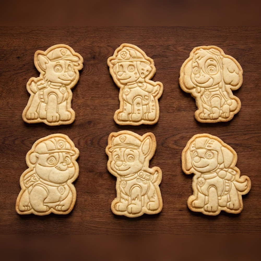 Baking With Kids & Birthday Parties - Paw Patrol Pups Cookie Cutter Set - 6 Cutters - Food-Safe Cookie Cutter - View 3