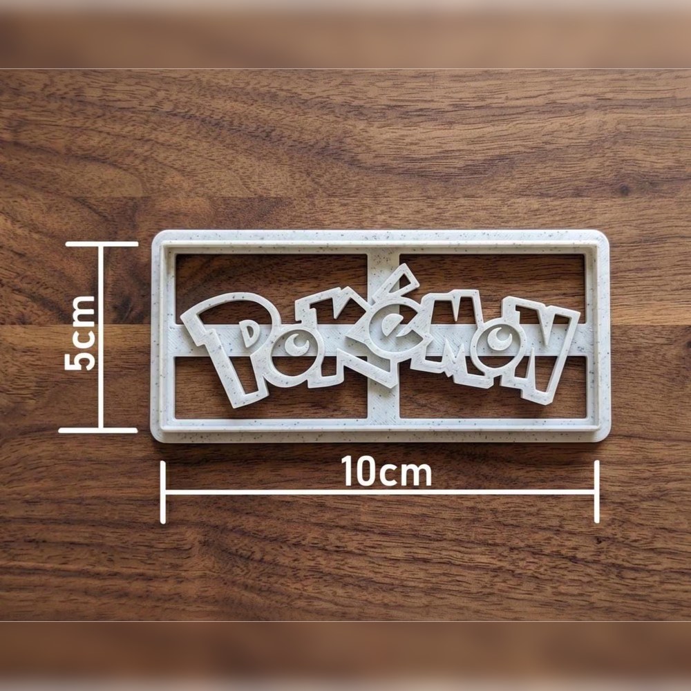 Birthday Parties & Gamer Parties - Pokemon Logo Cookie Cutter - Food-Safe Cookie Cutter - View 2