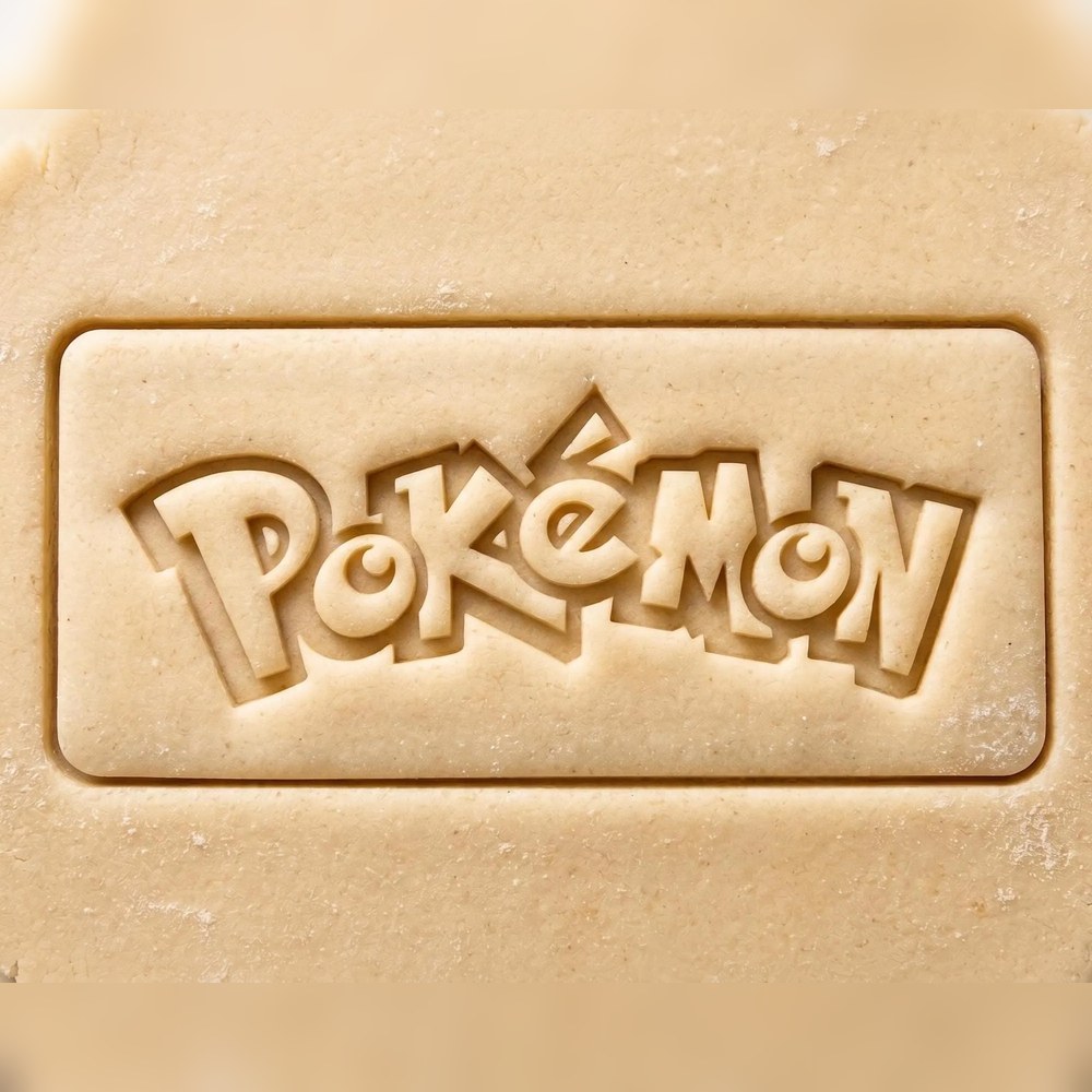 Birthday Parties & Gamer Parties - Pokemon Logo Cookie Cutter - Food-Safe Cookie Cutter - View 3