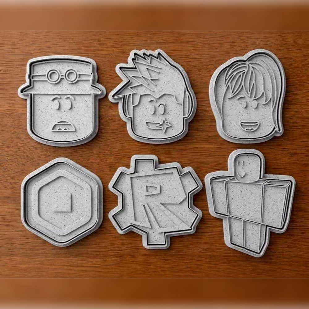 Birthday Parties & Gamer Parties - Roblox Cookie Cutter Set - 6 Cutters - Bestselling Cookie Cutter