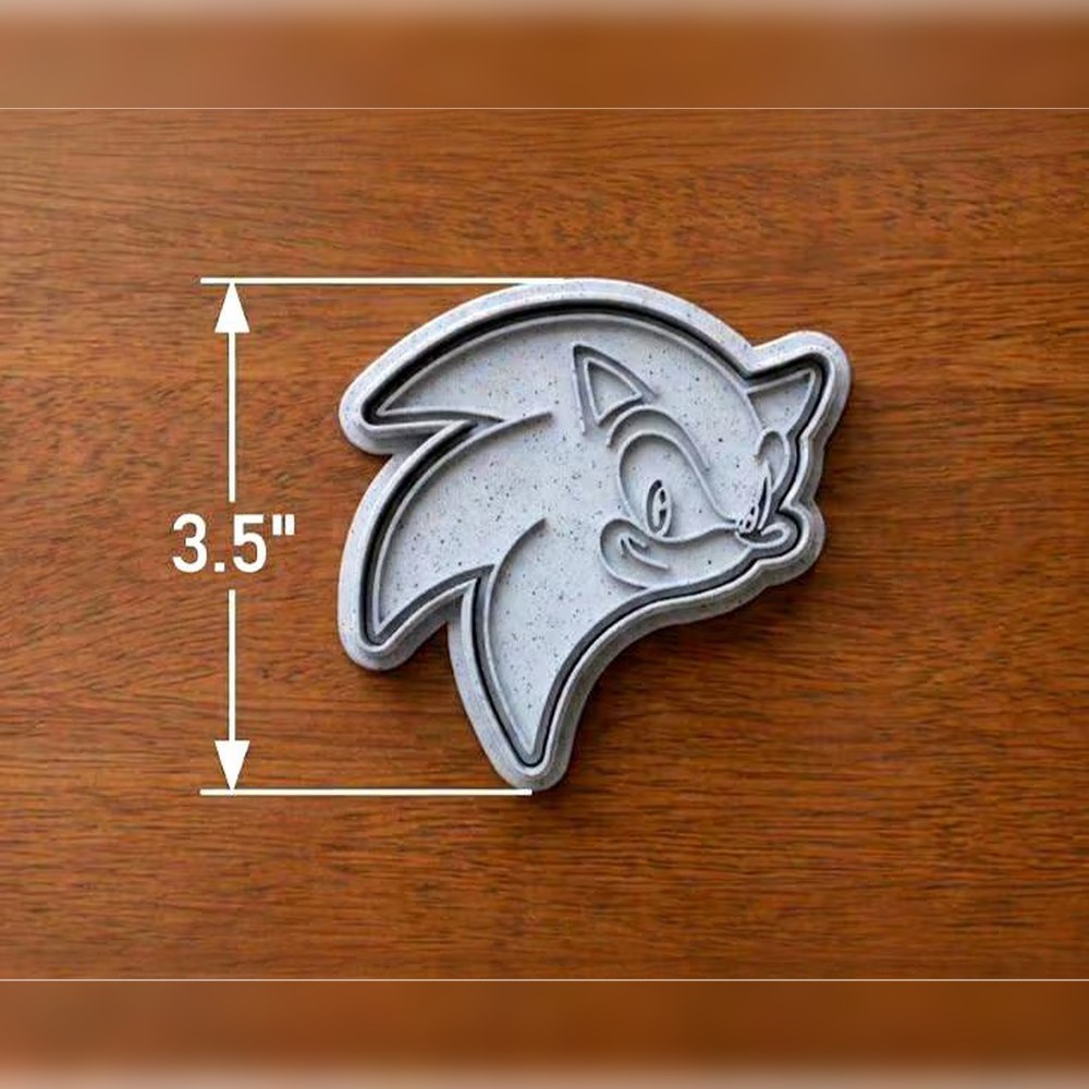 Birthday Parties & Gamer Parties - Sonic Character Faces Cookie Cutter Set - 6 Cutters - Food-Safe Cookie Cutter - View 3