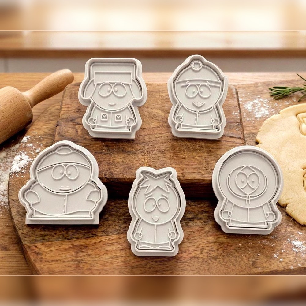 Nostalgia Bakes - South Park Cookie Cutter Set - 5 Cutters - Bestselling Cookie Cutter