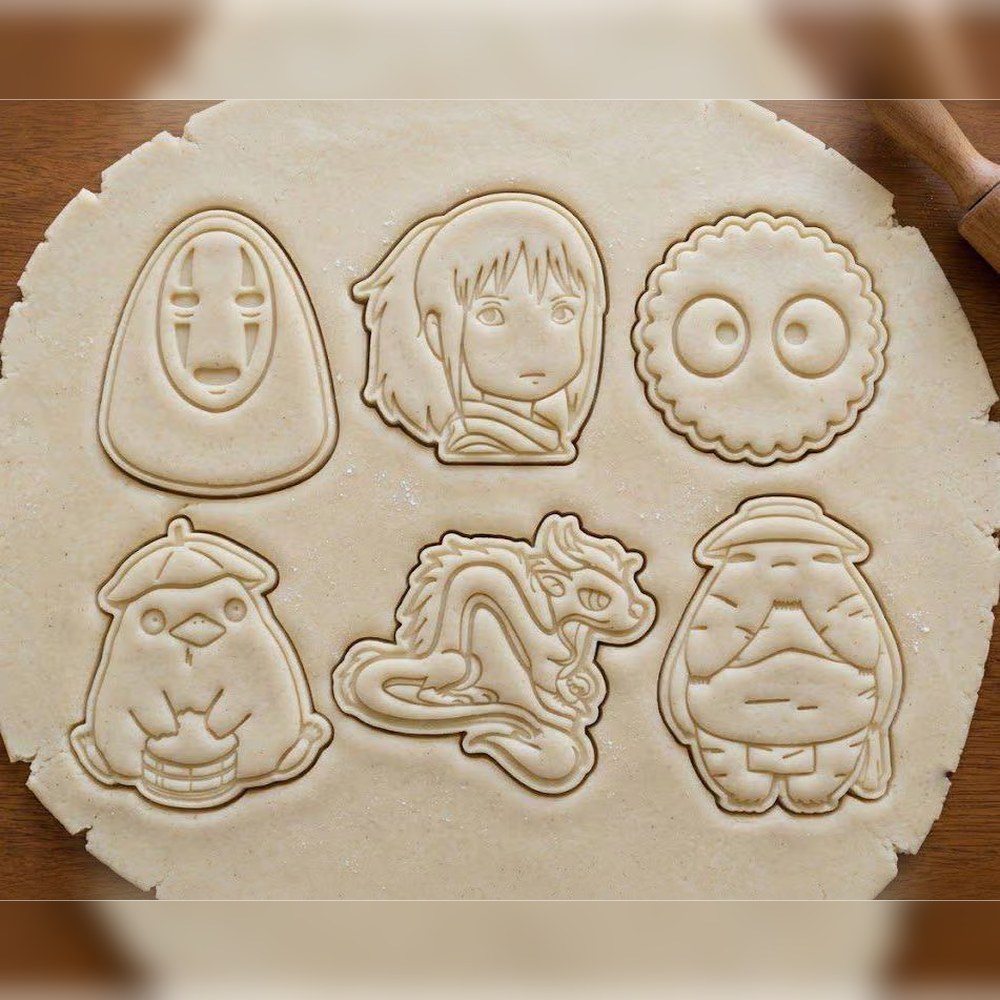 Anime & Manga & Nostalgia Bakes - Spirited Away Cookie Cutter Set - 6 Cutters - Food-Safe Cookie Cutter - View 2