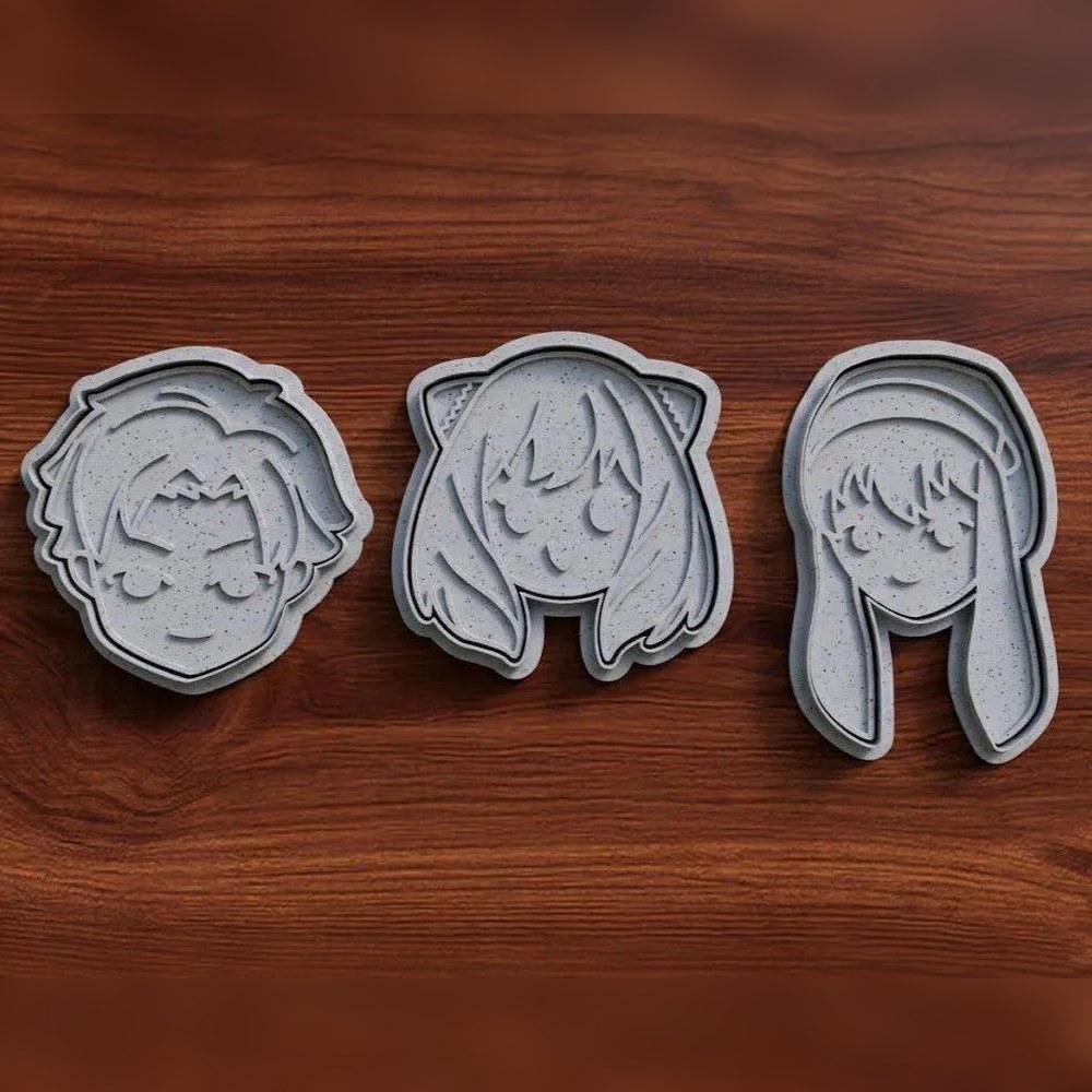 Anime & Manga & Birthday Parties - Spy x Family Cookie Cutter Set - 3 Cutters - Baking Tool