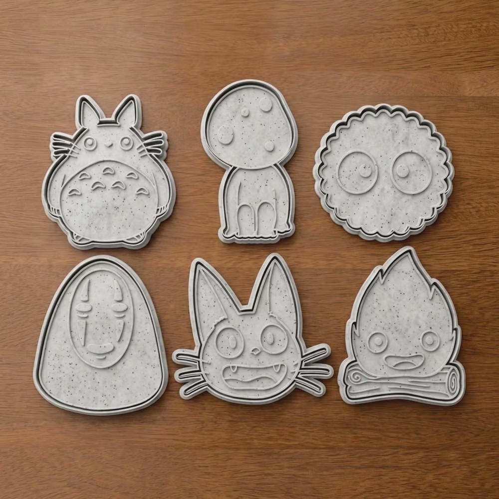 Anime & Manga - Studio Ghibli Favourites Cookie Cutter Set - 6 Cutters - Cookie Cutters - Stamp and Bake