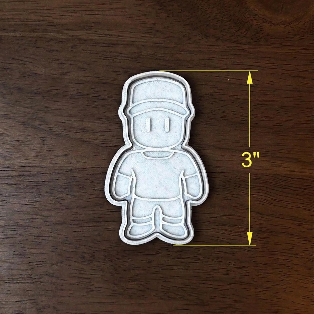 Birthday Parties & Gamer Parties - Stumble Guys Cookie Cutter Set - 3 Cutters - Food-Safe Cookie Cutter - View 4