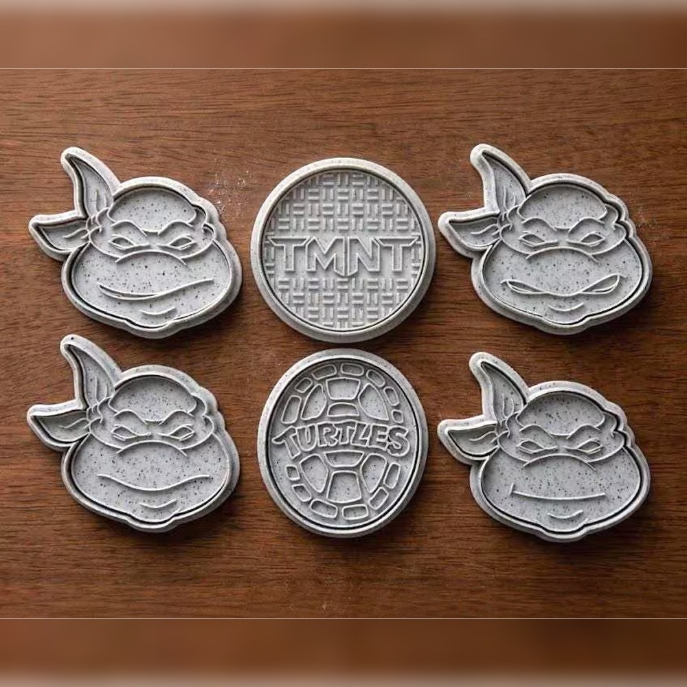 Birthday Parties & Gamer Parties - Teenage Mutant Ninja Turtles Cookie Cutter Set - 6 Cutters - Bestselling Cookie Cutter