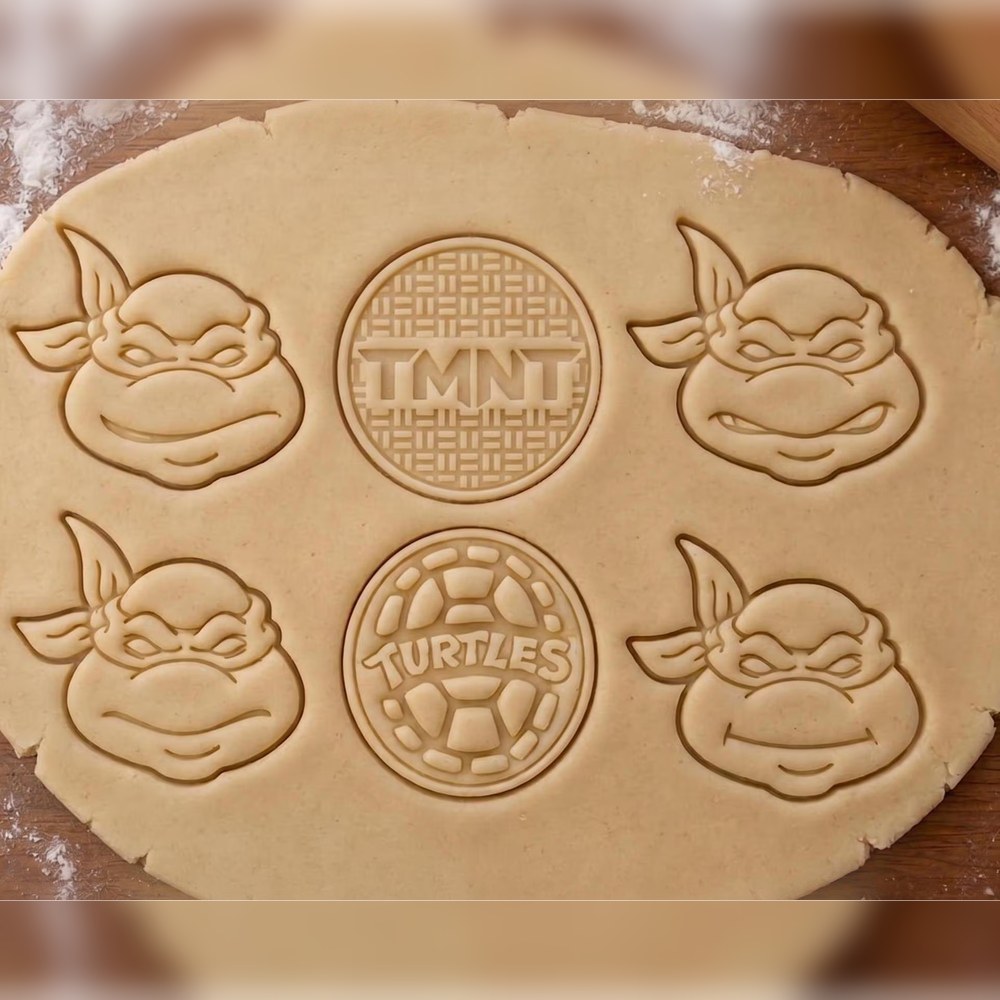 Birthday Parties & Gamer Parties - Teenage Mutant Ninja Turtles Cookie Cutter Set - 6 Cutters - Food-Safe Cookie Cutter - View 2
