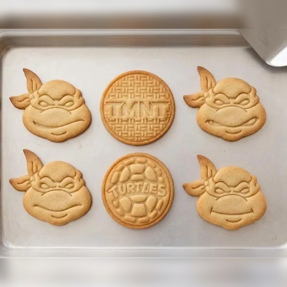 Birthday Parties & Gamer Parties - Teenage Mutant Ninja Turtles Cookie Cutter Set - 6 Cutters - Food-Safe Cookie Cutter - View 3