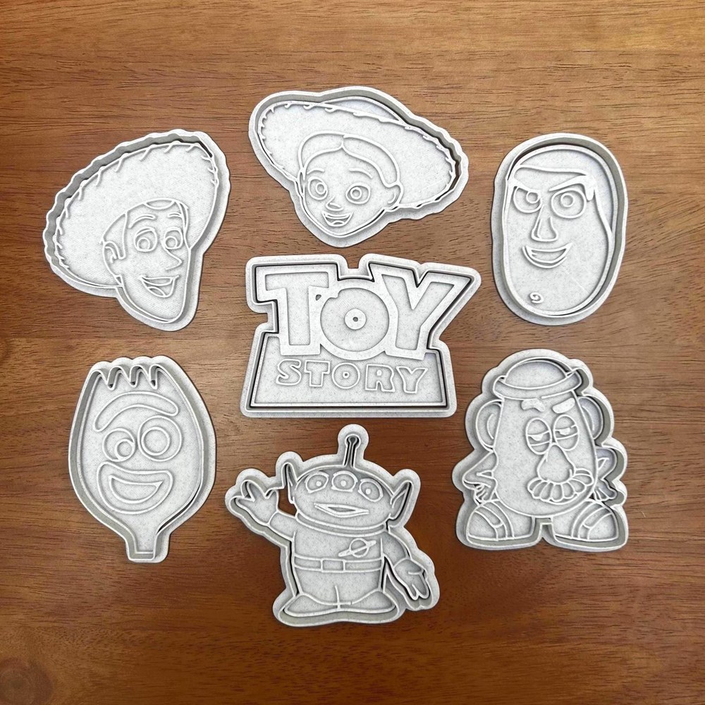 Birthday Parties & Nostalgia Bakes - Toy Story Cookie Cutter Set - 7 Cutters - Bestselling Cookie Cutter