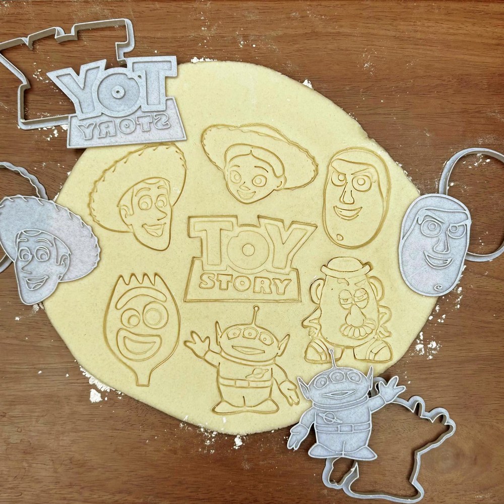 Birthday Parties & Nostalgia Bakes - Toy Story Cookie Cutter Set - 7 Cutters - Food-Safe Cookie Cutter - View 2
