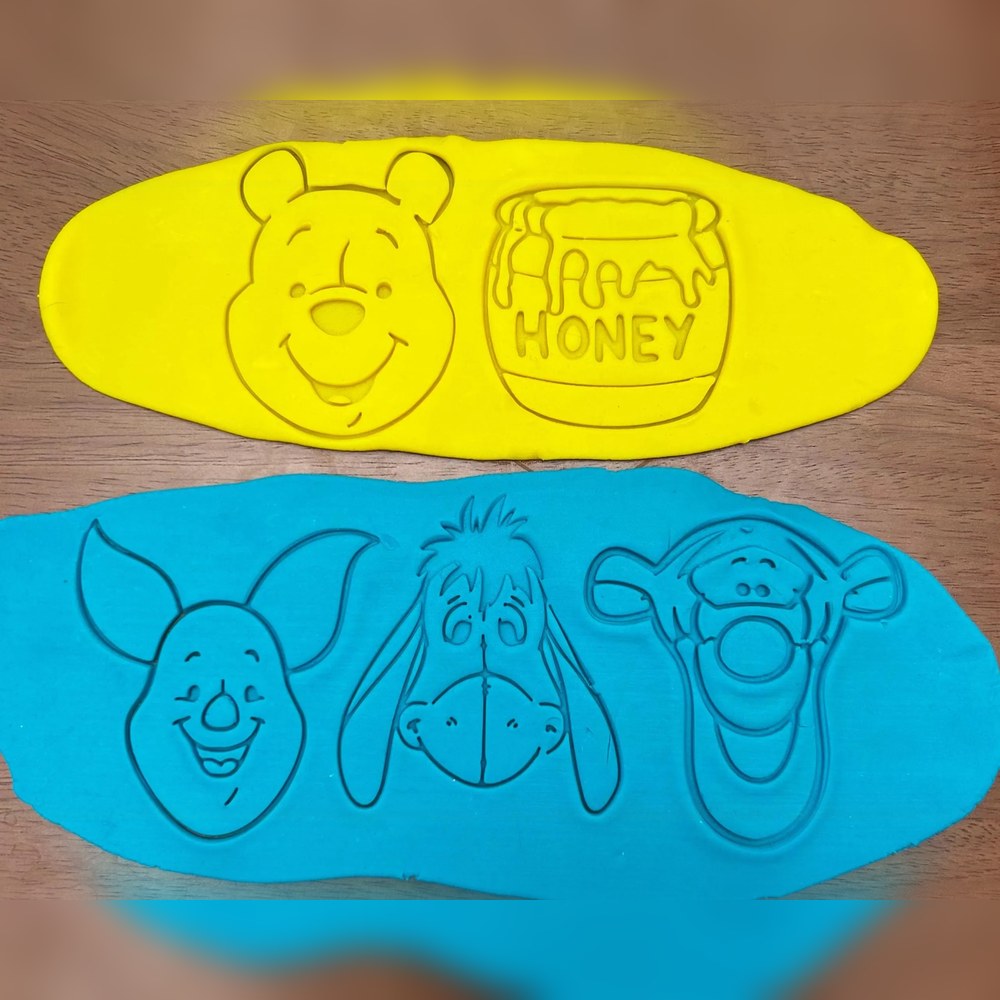Baking With Kids & Birthday Parties - Winnie the Pooh Cookie Cutter Set - 5 Cutters - Food-Safe Cookie Cutter - View 3