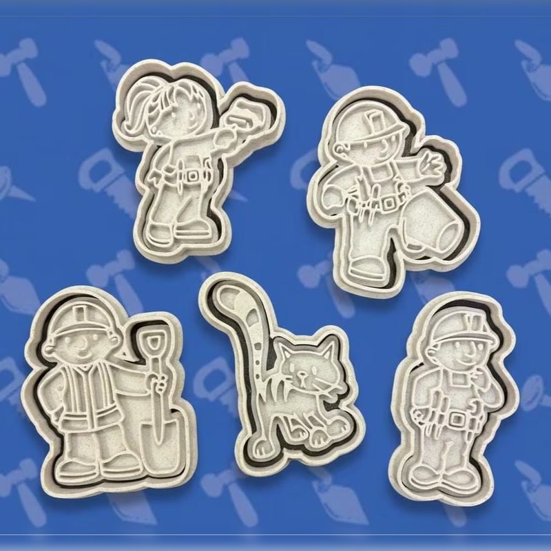 Bob the Builder cookie cutters - Stamp and Bake