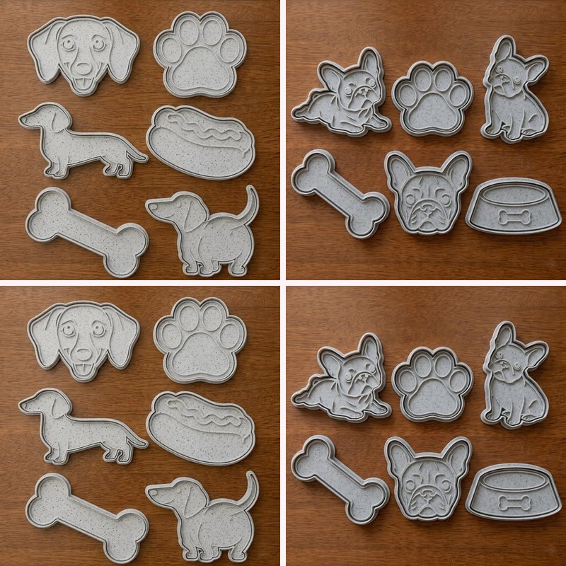 Dogs cookie cutters