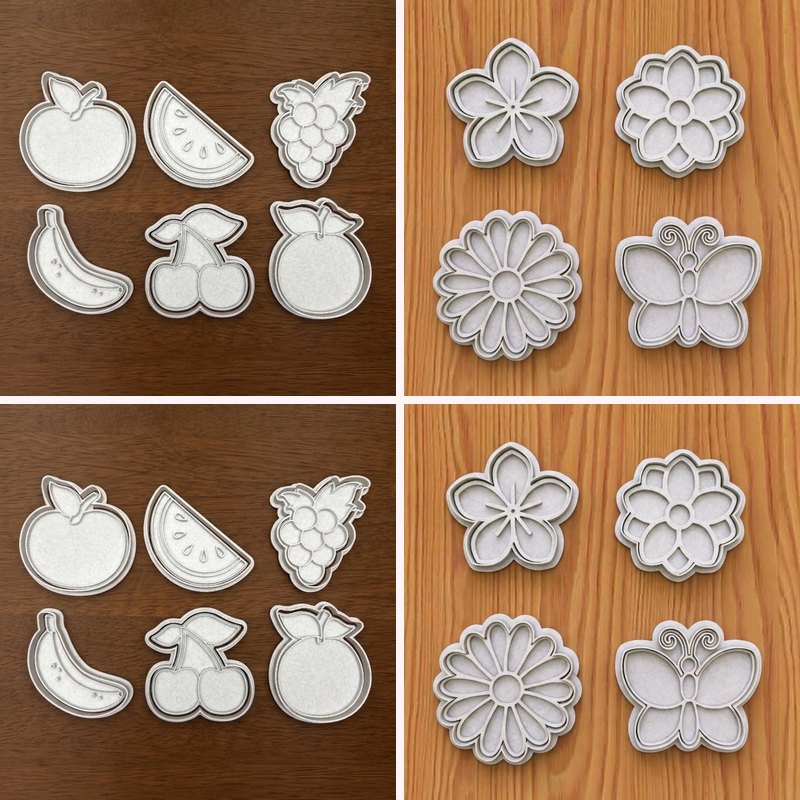 Fruit & Flowers cookie cutters