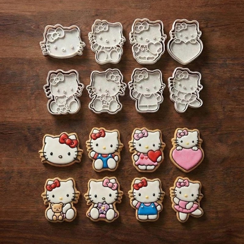 Hello Kitty cookie cutters - Stamp and Bake