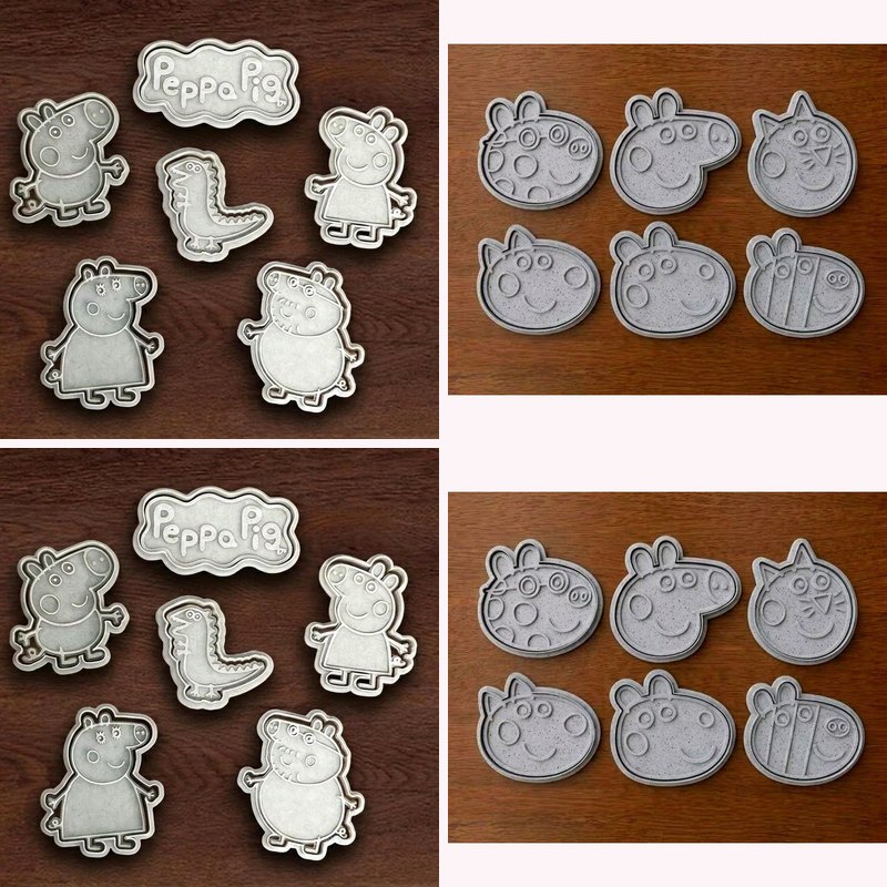 Peppa Pig cookie cutters