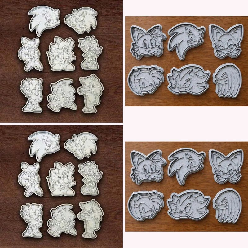 Sonic the Hedgehog cookie cutters